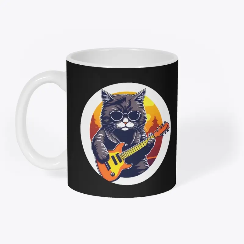 Cat Playing Guitar