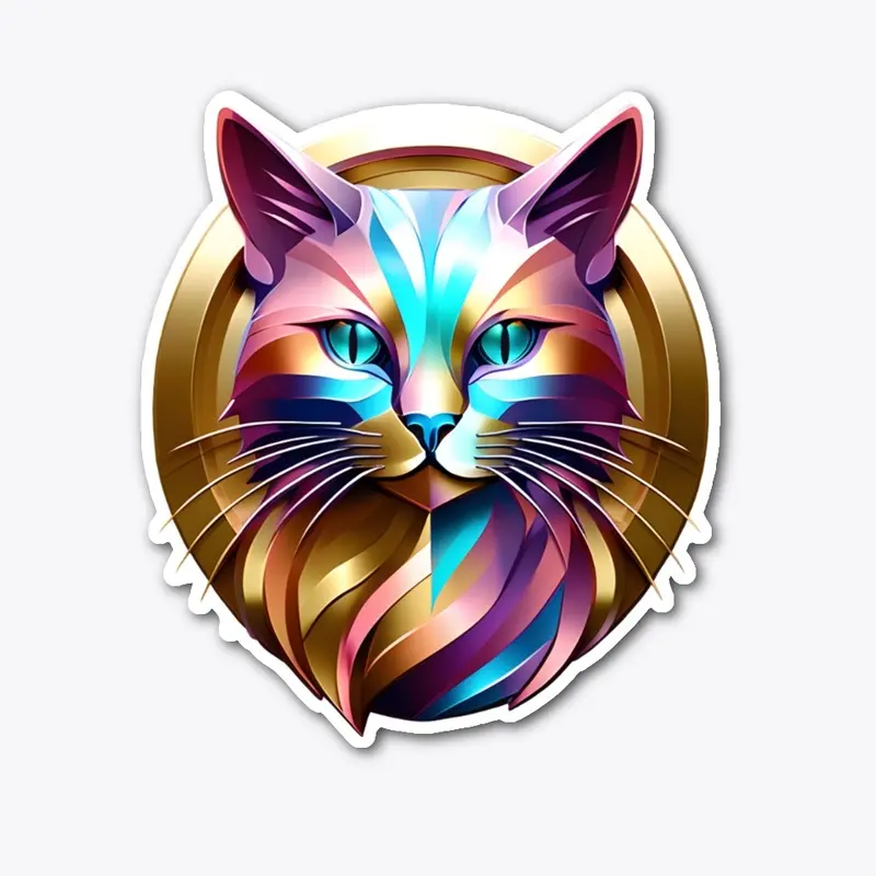 Gold Metallic Cat